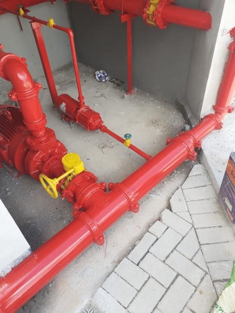 Instalação de hidrantes